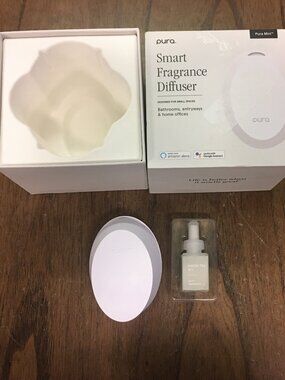 Pura Mini Smart Fragrance Diffuser + White Tea No 1 Fragrance Refill Scent